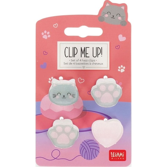 Κλιπ Μαλλιών Legami Kitty 4 Τμχ image 0