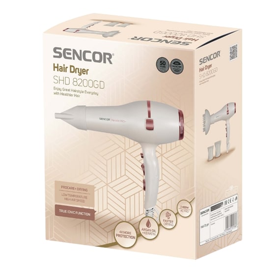 Σεσουάρ Μαλλιών SENCOR SHD 8200GD 2400 W Λευκό image 1