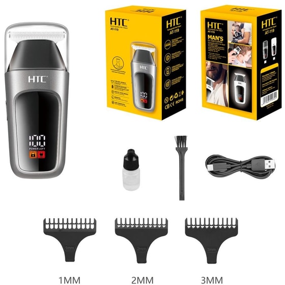 HTC AT-119 Trimmer Επαναφορτιζόμενο Μαύρο image 2