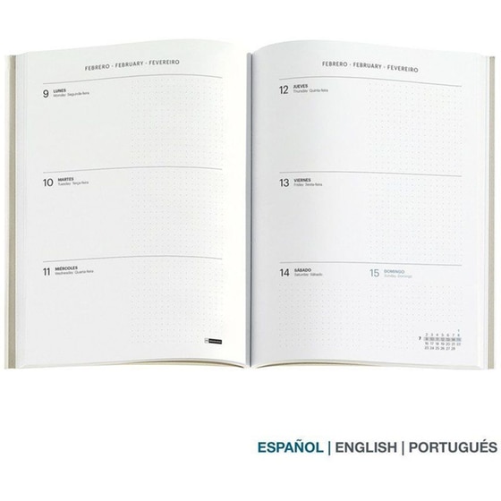 Ημερολόγιο Εβδομαδιαίο Miquelrius 2026 Back 2 Basics Sewn Γκρι image 2