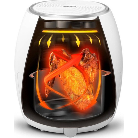 TURBOTRONIC TT-AF3 με Αποσπώμενο Κάδο 1200 W 3 L Λευκό Φριτέζα Αέρος image 7