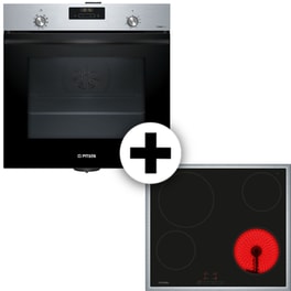 PITSOS PH21M40X3 & CRE645S06 71 Lt Inox  Εντοιχιζόμενος Σετ Φούρνος και Εστία