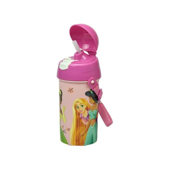 Παγούρι Gim Πλαστικό Fd Princess Summer Fun 500 ml Ροζ image 2