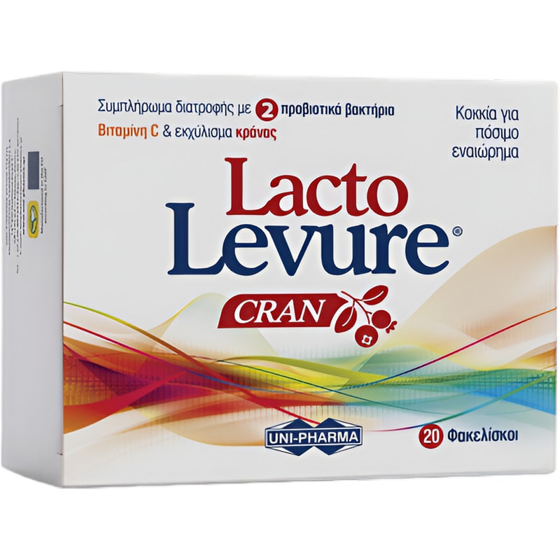 Ειδικό Συμπλήρωμα Διατροφής Uni-Pharma Lacto Levure Cran - 20 φακελάκια
