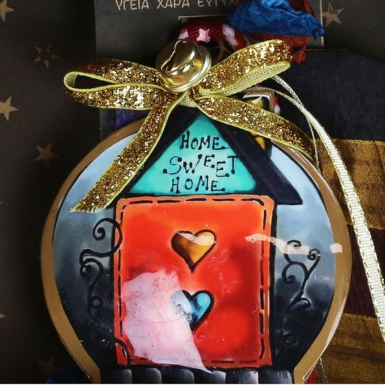 Γούρι Synchronia&nbsp;Σπίτι&nbsp;Μεταλλλικό&nbsp;Στρογγυλό&nbsp;Sm&nbsp;Home&nbsp;Sweet image 2