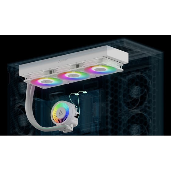 Υδρόψυξη Επεξεργαστή Τριπλού Ανεμιστήρα 120mm Arctic Liquid Freezer III Pro 360 A-RGB image 1