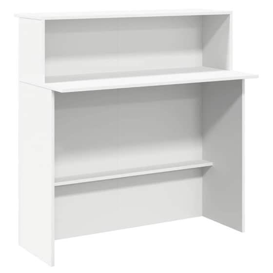 Γραφείο Υποδοχής VidaXL από Τεχνητό Ξύλο 100x50x103,5 cm - Λευκό image 0