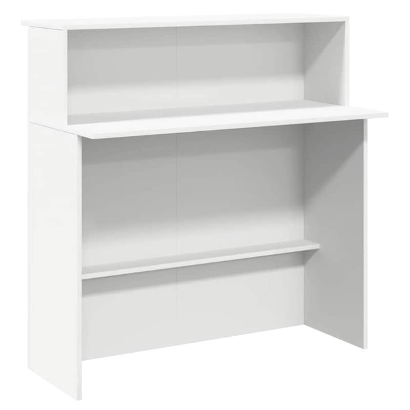 Γραφείο Υποδοχής VidaXL από Τεχνητό Ξύλο 100x50x103,5 cm - Λευκό