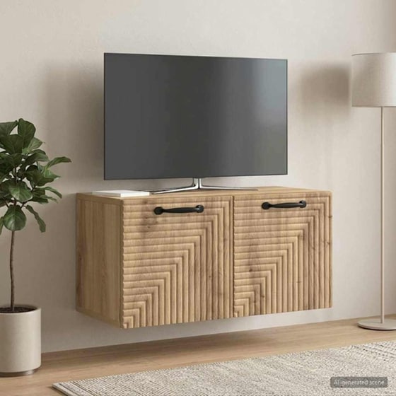 Επιτοίχιο Έπιπλο Τηλεόρασης VidaXL - Artisan Δρυς image 3