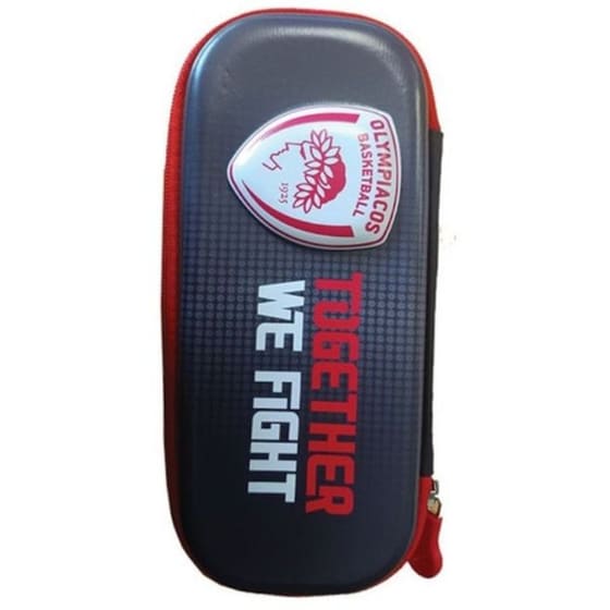 Κασετίνα&nbsp;Οβάλ Χάρτινη Πόλη 3D&nbsp;Ολυμπιακός&nbsp;Μπάσκετ&nbsp;5 image 1