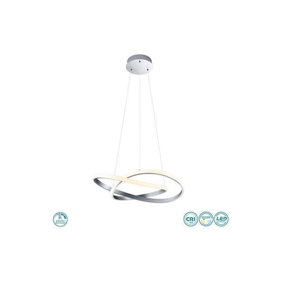 Trio Lighting Course Κρεμαστό Φωτιστικό Ασημί LED 60x150εκ. image 1