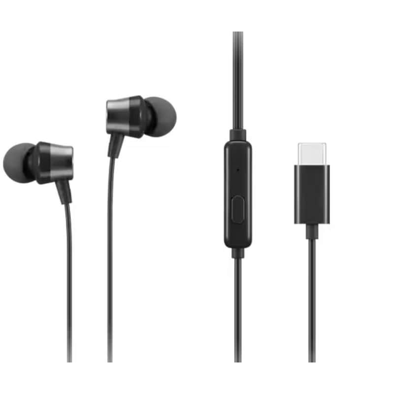 Handsfree Ακουστικά Lenovo USB-C - Μαύρο