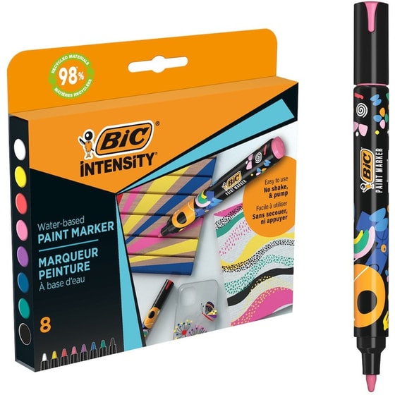 Μαρκαδόροι Σχεδίου BIC Paint Marker Vivid (8 Τεμάχια) image 1