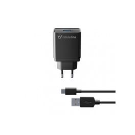 Σετ Φόρτισης Cellular Line Usb 10W with cable Usb-C - Black