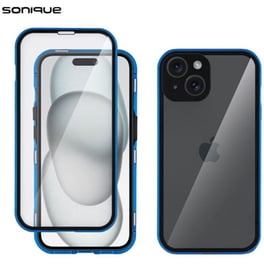 Θήκη  Apple iPhone 15 - Sonique Magnetic 360° Full Protector - Μπλε
