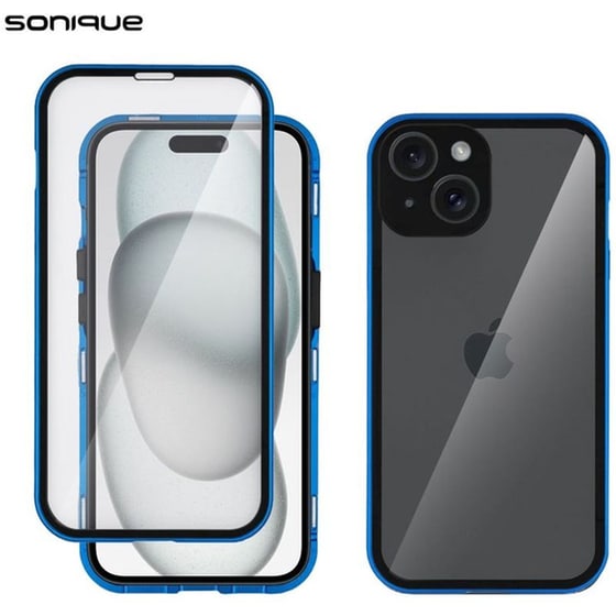 Θήκη  Apple iPhone 15 - Sonique Magnetic 360° Full Protector - Μπλε image 0