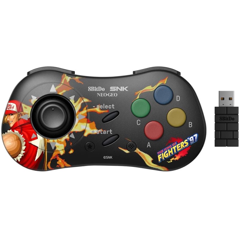 8BITDO Gamepad 8BITDO Terry Bogard Edition για PC/Android/NEOGEO mini - Μαύρο