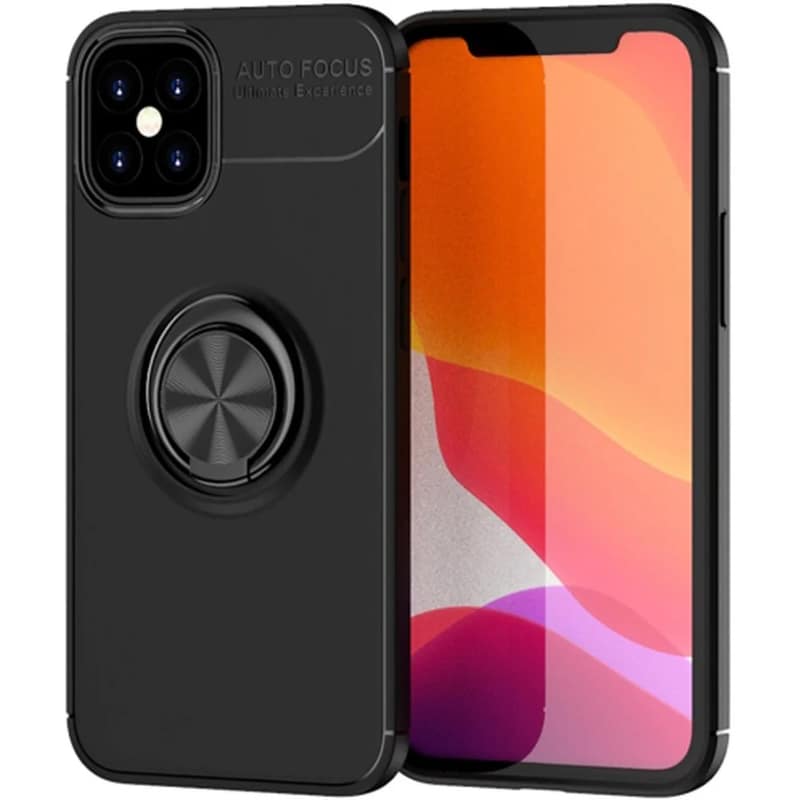 ANCUS Θήκη Apple iPhone 12 Pro Max - Ancus Autofocus Shockproof Με Ring Holder - Black