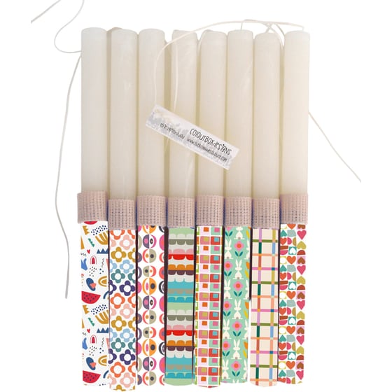 Λαμπάδα Colourbox Designs Χρώματα: Κόκκινα & Πράσινα - Τυχαία Επιλογή Σχεδίου image 0
