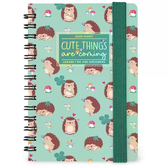 Ημερολόγιο Εβδομαδιαίο Legami 2026 12Μ Small Spiral Hedgehog image 0