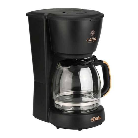 ESTIA 06-24673 Oak 1000 W 1.25 L Μαύρη Καφετιέρα Φίλτρου image 2