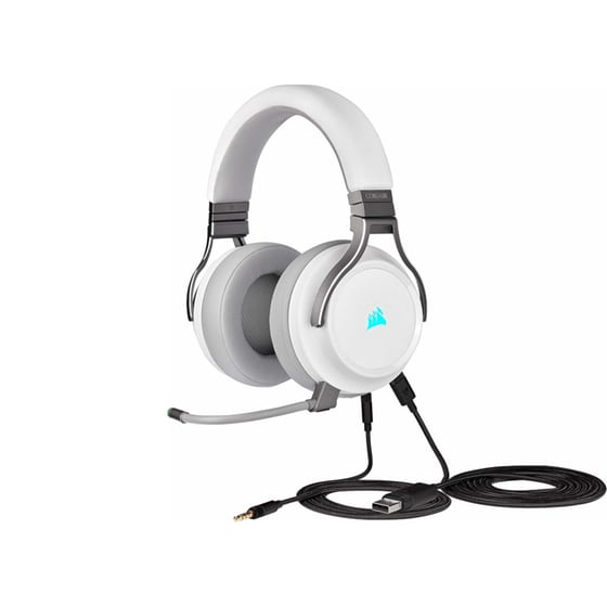 Corsair Virtuoso Gaming Ασύρματα Ακουστικά με RGB Φωτισμό Λευκά image 1