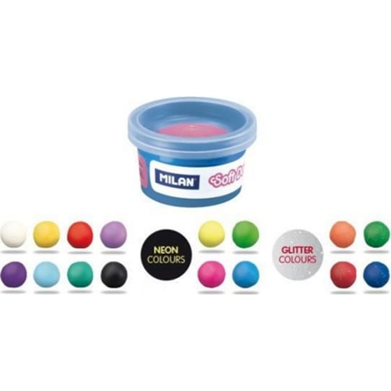 Milan Πλαστοζυμαράκια Σετ 16 Βαζάκια Των 30gr Σε Διάφορα Χρώματα image 1