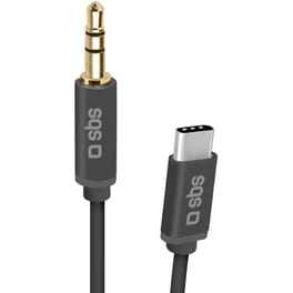 Αντάπτορας SBS Audio Cable 3.5mm jack σε USB-C 1m - Black