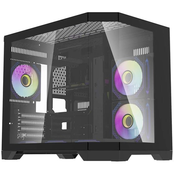 Κουτί Desktop Darkflash FT418 Midi Tower - Black image 2