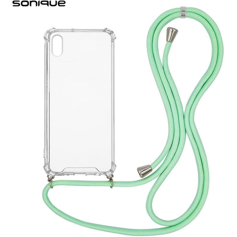 Θήκη Apple iPhone XS Max - Sonique με Κορδόνι Armor Clear - Βεραμάν