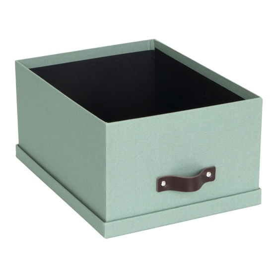 Κουτί Αποθήκευσης με Καπάκι Bisco Box Gustav Ύφασμάτινο - Teal image 1