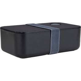Φαγητοδοχείο Estia Πλαστικό 1000ml Με Χωρίσματα Homely Midnight Black