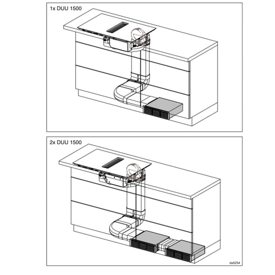 Σετ μετατροπής για ανακύκλωση αέρα MIELE DUU 1500 image 1