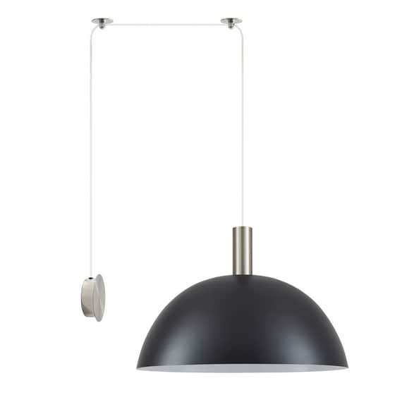 Απλίκα Τοίχου Homelighting 77-8808 Μεταλλική 80x50x300 cm - Ασημί/Μαύρη image 0