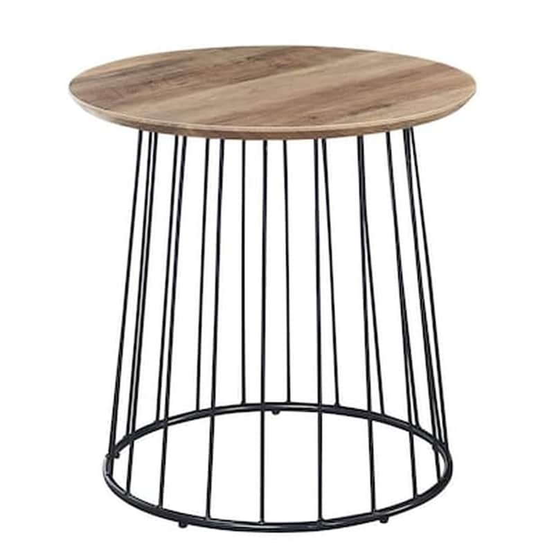 WOODWELL Τραπεζάκι Σαλονιού Woodwell από Μελαμίνη 50x50cm - Καφέ