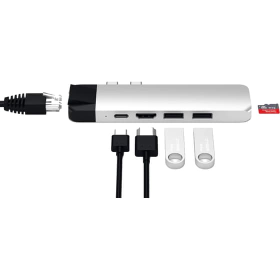 Docking Station Satechi ST-TCPHES 6-Port USB 3.0 συμβατό με Dual USB-C image 5