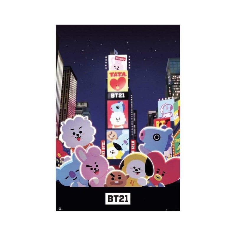 Poster BT21 - Times Square