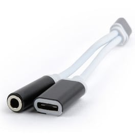 Αντάπτορας Cablexpert USB-C Male σε 3.5mm / USB-C Female Λευκό