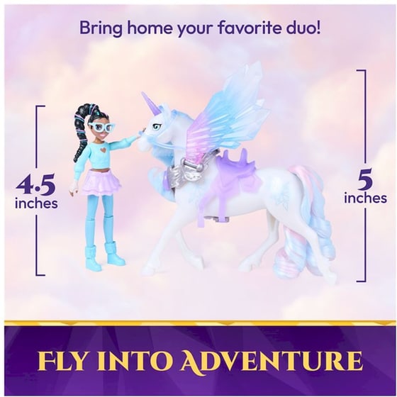 Κούκλα Spin Master Unicorn Academy: Wing Magic Layla & Glacier image 1