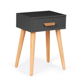 Κομοδίνο με Συρτάρι Modernhome Wyj-085-grey 46x36x58 cm - Γκρι