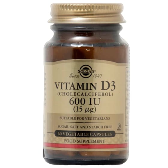 Solgar Vitamin D3 600IU - 60 κάψουλες image 0