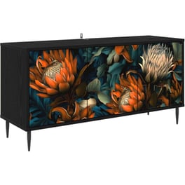 Έπιπλο Τηλεόρασης VidaXL LOCHEM 102 x 33 x 51 cm - Μαύρη Δρυς