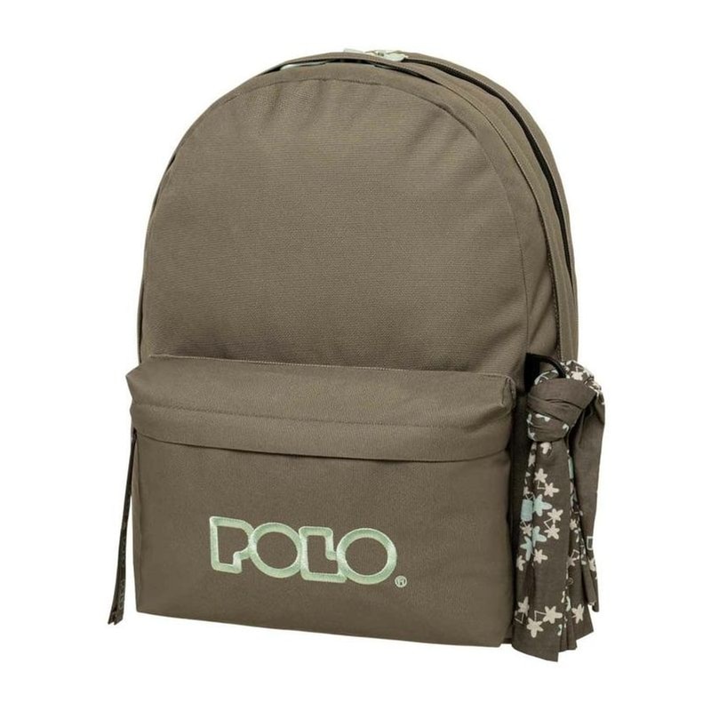 Τσάντα Polo Πλάτης Original Double Scarf Καφέ-Τιρκουάζ