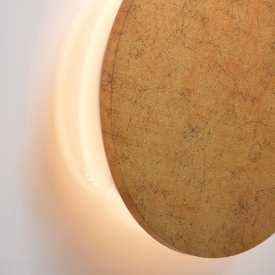 Απλίκα Τοίχου Led Aca Eclipse Zm1724ledwg Ξύλινη 40x3.8x40 cm - Μπρονζέ image 2