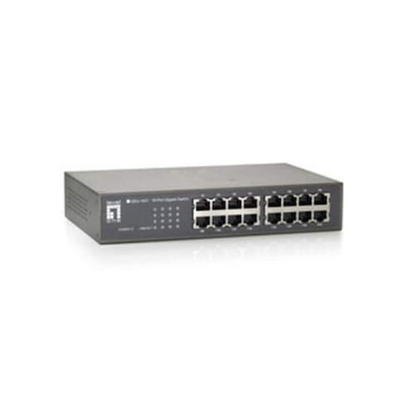 LEVEL ONE LevelOne GEU-1621 Network Switch Unmanaged L2 Gigabit Ethernet (1000 Mbps) 16x GE Ports