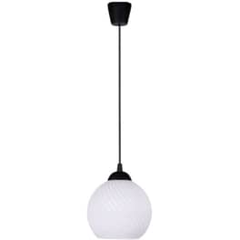 Φωτιστικό Οροφής Μονόφωτο Homelighting S Wirl από Μέταλλο/Γυαλί 15x15x200 cm - Λευκό/Μαύρο