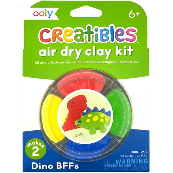 Πηλός Ooly Creatibles Mini Air Dry Clay Kit - Dino BFFs image 0