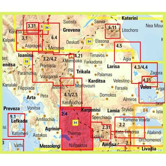 Ορεινή Ναυπακτία Παναιτωλικό Βελούχι Καλιακούδα Πεζοπορικός Χάρτης 1:50.000 image 2