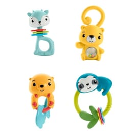 Fisher-Price Παιχνίδια Δραστηριοτήτων Ζωάκια, Κουδουνίστρες και Παιχνίδια Οδοντοφυΐας για Μωρά (Mattel)