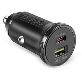 Φορτιστής Αυτοκινήτου SBS Car Charger 1x USB-C / 1x USB-A 25W - Black